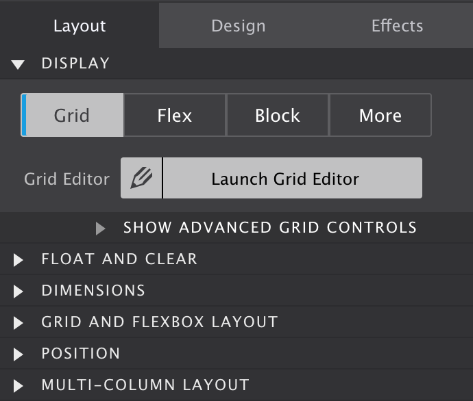 How to launch the Grid Editor Dialog